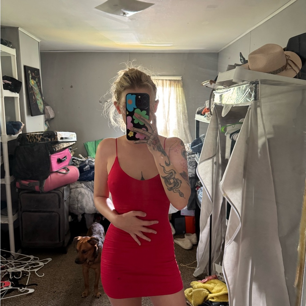 Windsor Red Bodycon Dress